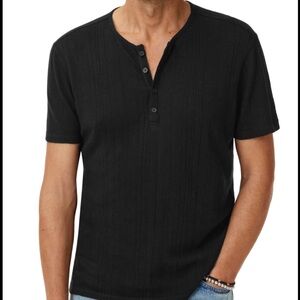John Varvatos Textured Henley